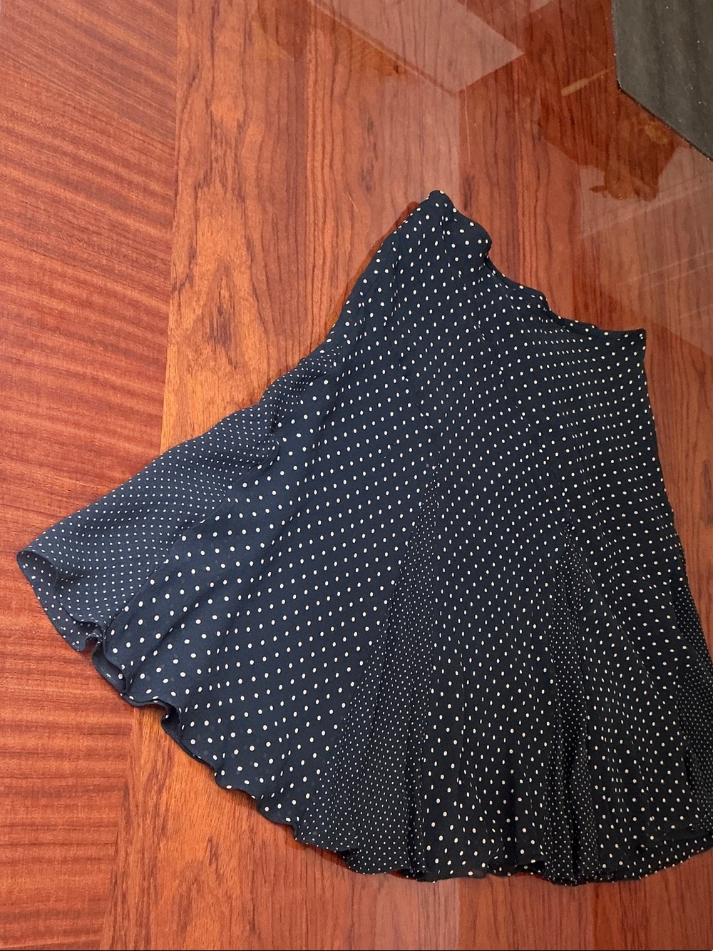 Alfani black and beige Polka Dot Flared Skirt